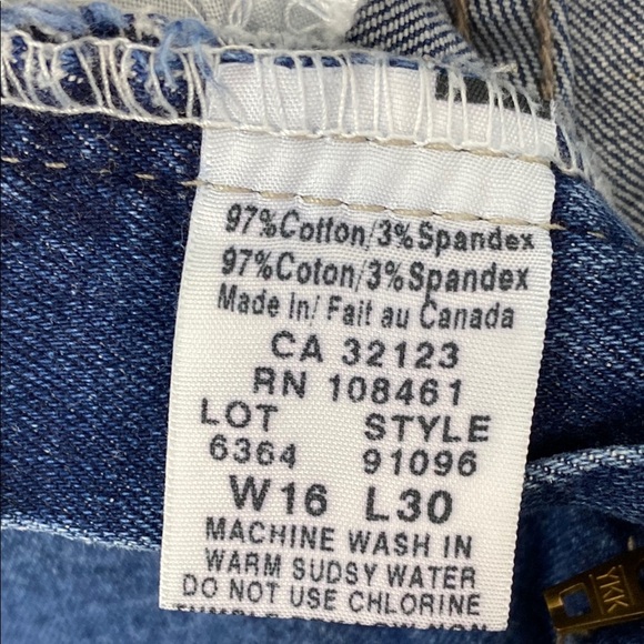 Jessica High Rise Jeans Blue Straight Leg Sz 16 - Picture 10 of 10